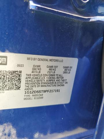 Продаж на аукціоні авто 2023 Chevrolet Malibu, vin: 1G1ZD5ST9PF217191, номер лоту: 54594076