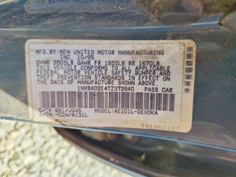 52530866 :رقم المزاد ، 1NXBA02E4TZ373940 vin ، 1996 Toyota Corolla مزاد بيع