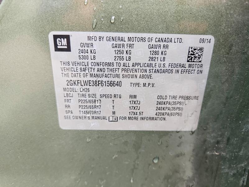 Продаж на аукціоні авто 2015 Gmc Terrain, vin: 2GKFLWE38F6156640, номер лоту: 52414606