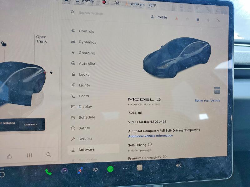 52872396 :رقم المزاد ، 5YJ3E1EA7SF030493 vin ، 2025 Tesla Model 3 مزاد بيع