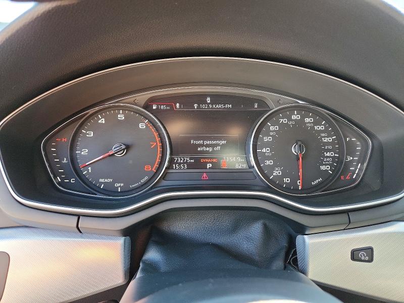 2019 Audi A4 მანქანა იყიდება აუქციონზე, vin: WAUDNAF4XKA044343, აუქციონის ნომერი: 52870586