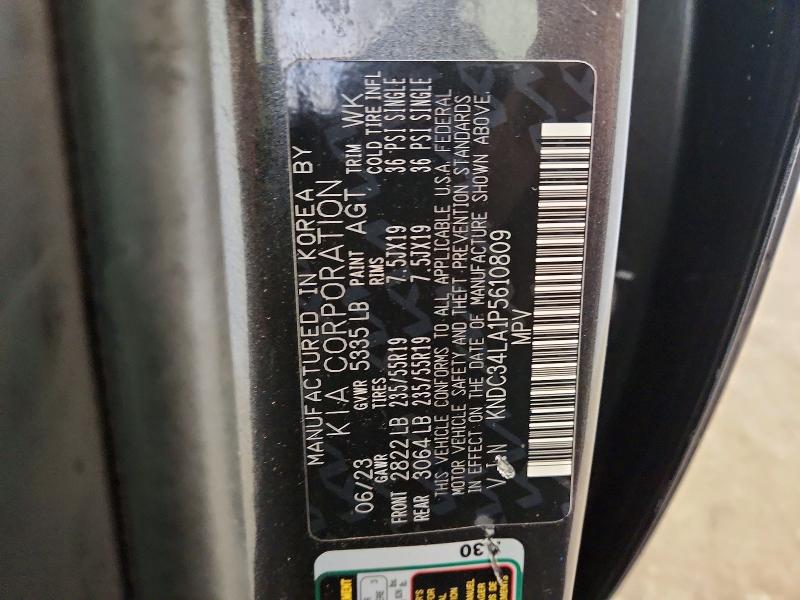 Aukcja sprzedaży 2023 Kia Ev6, vin: KNDC34LA1P5610809, numer aukcji: 54755636