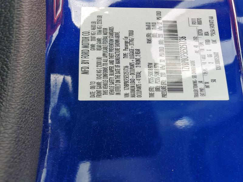 53718936 :رقم المزاد ، 1ZVBP8CF5E5251736 vin ، 2014 Ford Mustang مزاد بيع