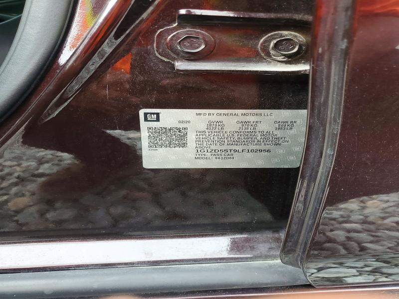 Продажа на аукционе авто 2020 Chevrolet Malibu, vin: 1G1ZD5ST9LF102956, номер лота: 55165456