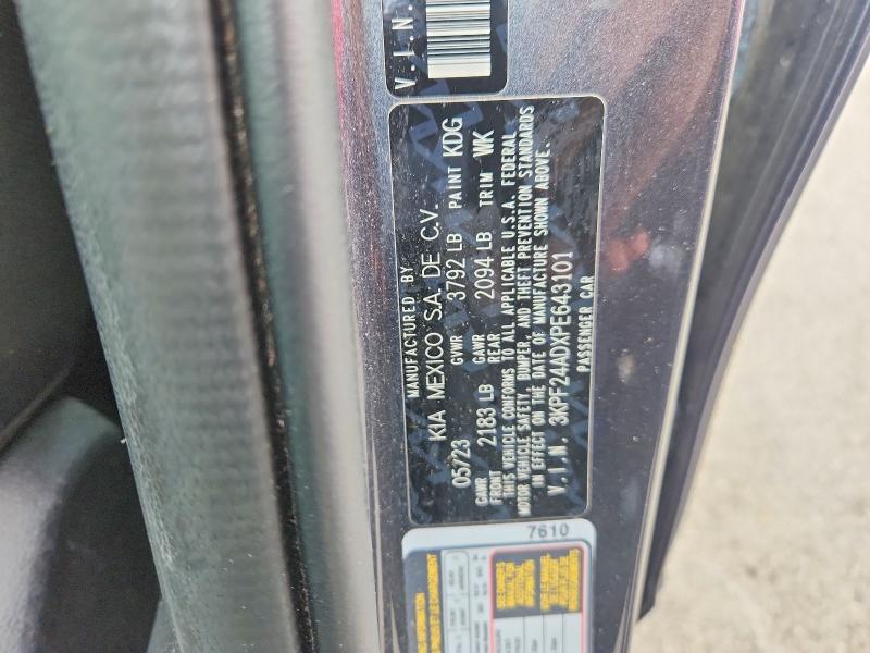 Aukcja sprzedaży 2023 Kia Forte, vin: 3KPF24ADXPE643101, numer aukcji: 54282896