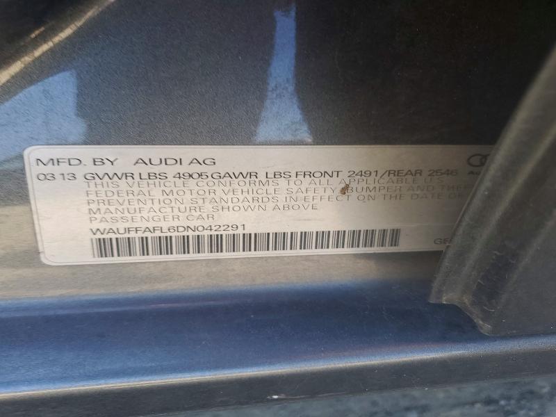 Продаж на аукціоні авто 2013 Audi A4, vin: WAUFFAFL6DN042291, номер лоту: 54705786