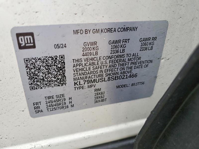 Aukcja sprzedaży 2025 Chevrolet Trailblazer, vin: KL79MUSL8SB021466, numer aukcji: 53430936