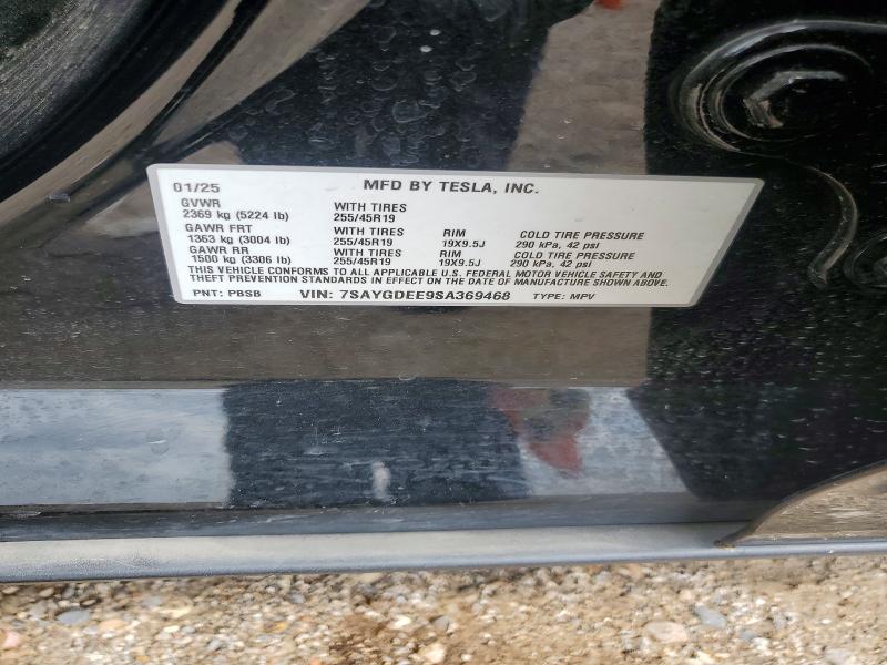 Продаж на аукціоні авто 2025 Tesla Model Y, vin: 7SAYGDEE9SA369468, номер лоту: 55022846