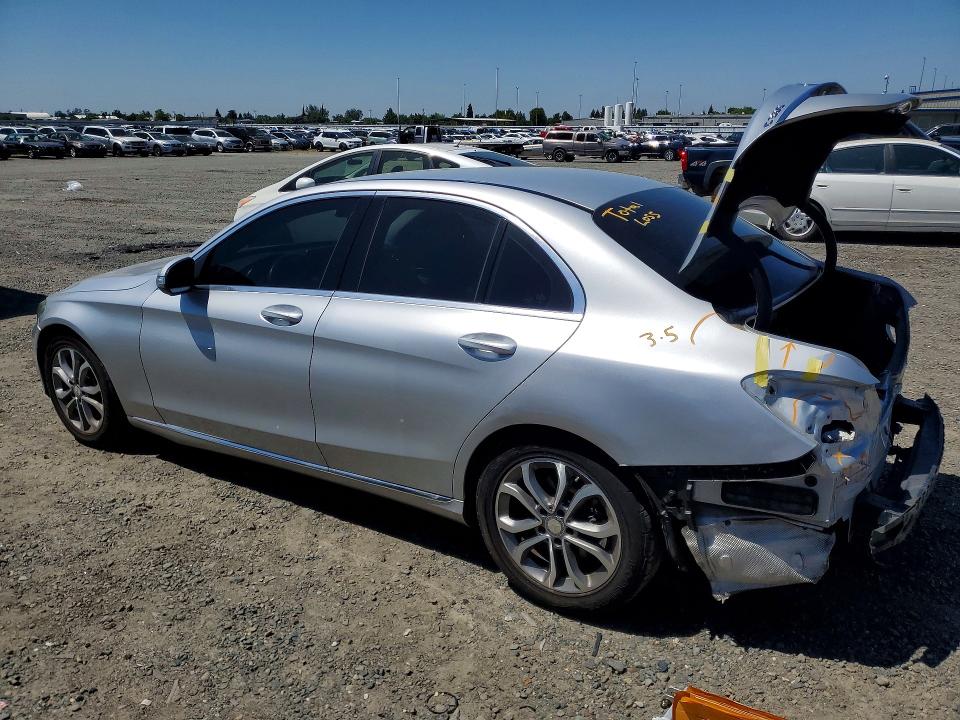 52274176 :رقم المزاد ، 55SWF4JB4FU093047 vin ، 2015 Mercedes-benz C مزاد بيع