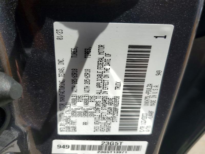 Продажа на аукционе авто 2023 Toyota Tundra, vin: 5TFPC5DB0PX020958, номер лота: 52902156