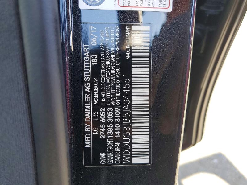 Aukcja sprzedaży 2018 Mercedes-benz S, vin: WDDUG8JB5JA344551, numer aukcji: 52717006