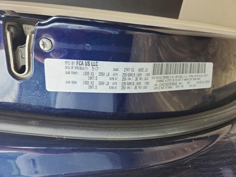 Продажа на аукционе авто 2017 Chrysler Pacifica, vin: 2C4RC1BG7HR788436, номер лота: 53095966