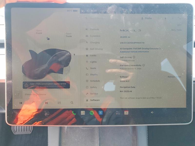 Продажа на аукционе авто 2023 Tesla Model 3, vin: 5YJ3E1EA4PF664710, номер лота: 52900536