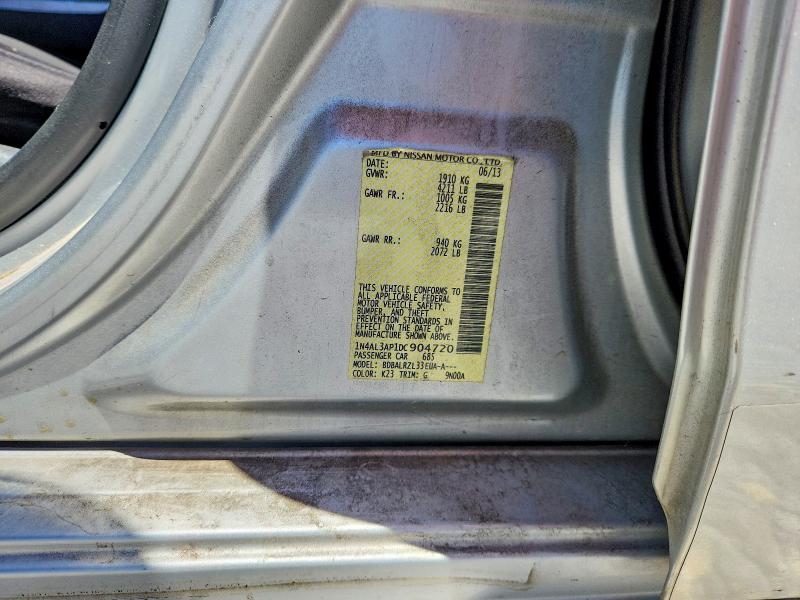 2013 Nissan Altima მანქანა იყიდება აუქციონზე, vin: 1N4AL3AP1DC904720, აუქციონის ნომერი: 53828976