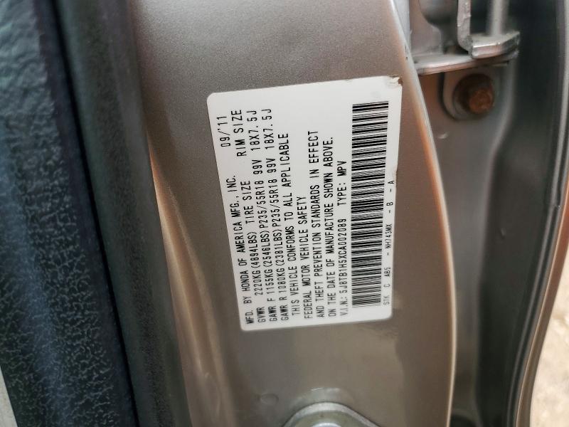 Aukcja sprzedaży 2012 Acura Rdx, vin: 5J8TB1H5XCA002089, numer aukcji: 53378376