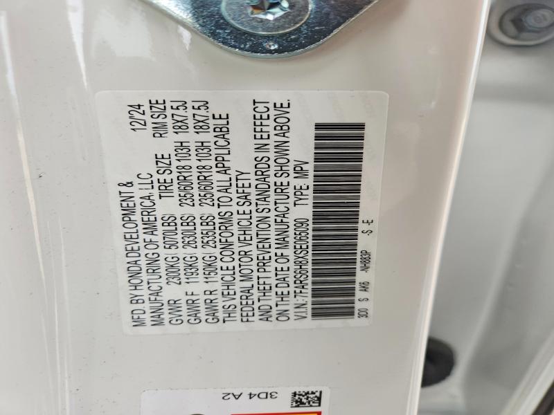 52237936 :رقم المزاد ، 7FARS6H8XSE065090 vin ، 2025 Honda Cr-v مزاد بيع