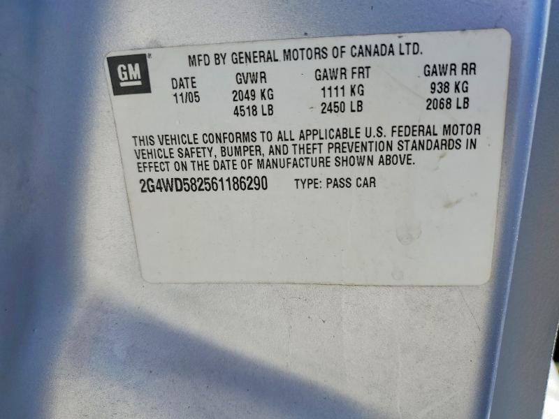 Продажа на аукционе авто 2006 Buick Lacrosse, vin: 2G4WD582561186290, номер лота: 53178336