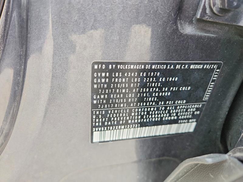 Aukcja sprzedaży 2024 Volkswagen Taos, vin: 3VV5X7B2XRM123731, numer aukcji: 52296216
