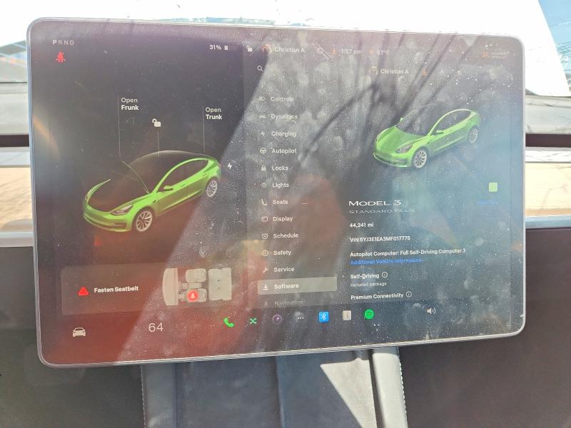 Продаж на аукціоні авто 2021 Tesla Model 3, vin: 5YJ3E1EA3MF017775, номер лоту: 52804906