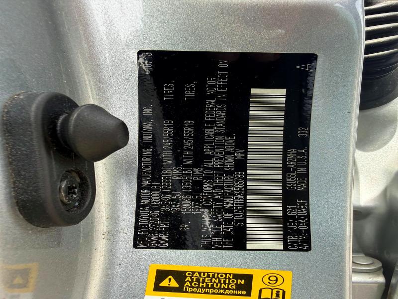 2019 Toyota Highlander მანქანა იყიდება აუქციონზე, vin: 5TDJZRFH5KS565789, აუქციონის ნომერი: 55091406
