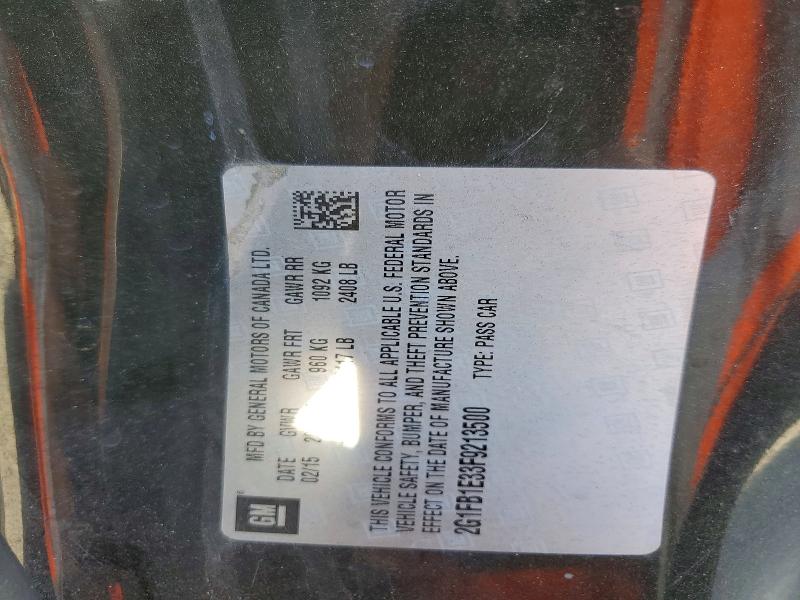 54717646 :رقم المزاد ، 2G1FB1E33F9213500 vin ، 2015 Chevrolet Camaro مزاد بيع