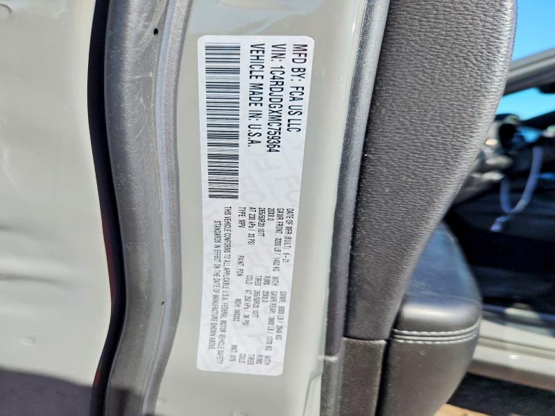 Aukcja sprzedaży 2021 Dodge Durango, vin: 1C4RDJDGXMC759364, numer aukcji: 53076276