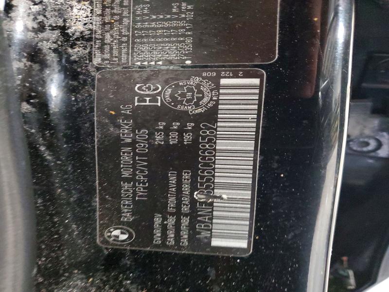 54900046 :رقم المزاد ، WBANF73556CG68582 vin ، 2006 Bmw 530 مزاد بيع