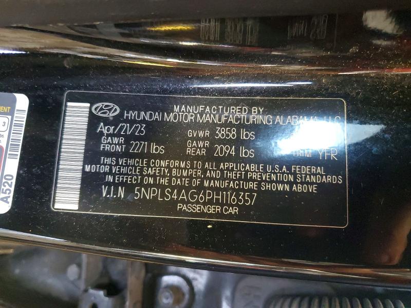 Aukcja sprzedaży 2023 Hyundai Elantra, vin: 5NPLS4AG6PH116357, numer aukcji: 53521826