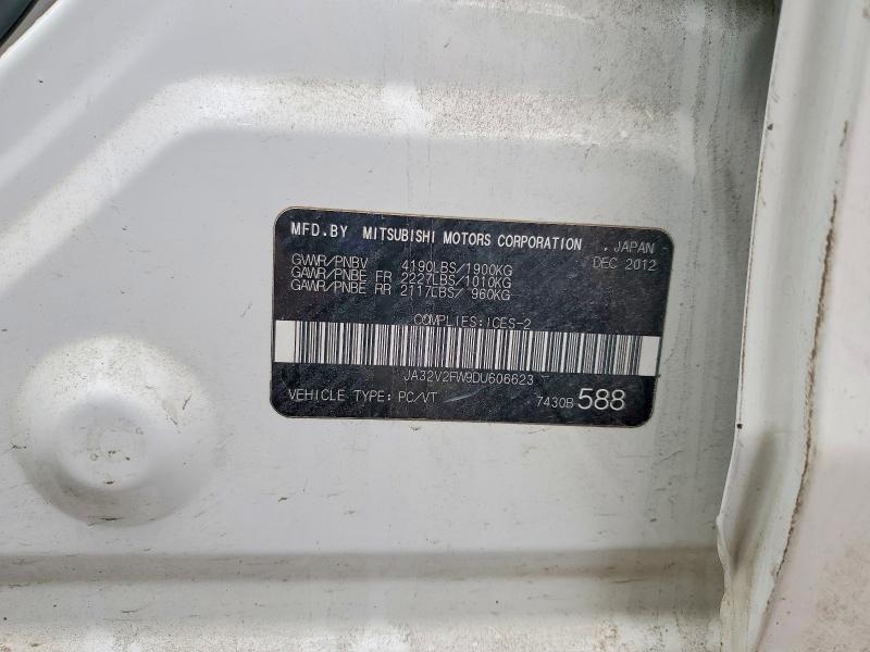 2013 Mitsubishi Lancer მანქანა იყიდება აუქციონზე, vin: JA32V2FW9DU606623, აუქციონის ნომერი: 54204086