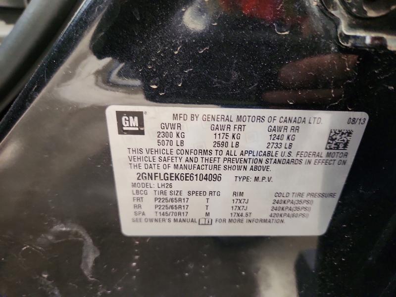 Продаж на аукціоні авто 2014 Chevrolet Equinox, vin: 2GNFLGEK6E6104096, номер лоту: 52947986