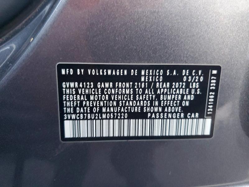 Продаж на аукціоні авто 2020 Volkswagen Jetta, vin: 3VWCB7BU2LM057220, номер лоту: 52511966
