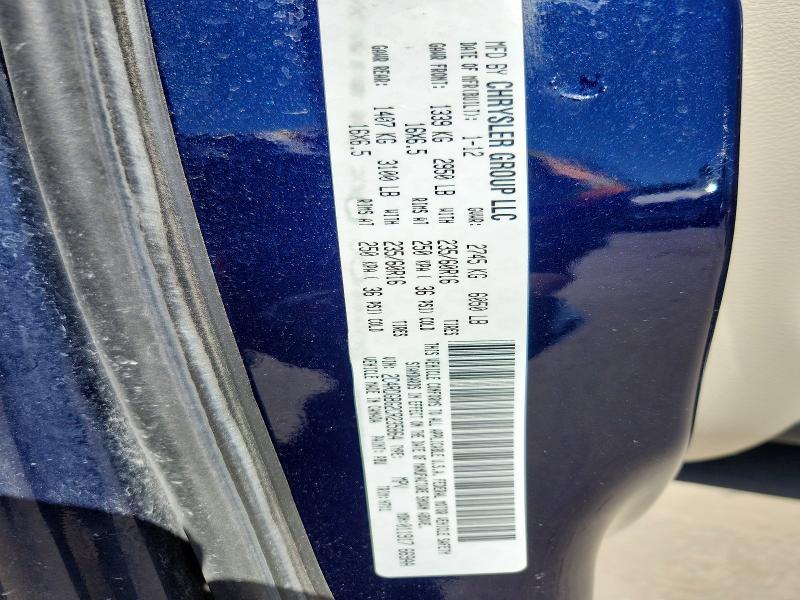 Продаж на аукціоні авто 2012 Dodge Grand Caravan, vin: 2C4RDGBG2CR235864, номер лоту: 53266916