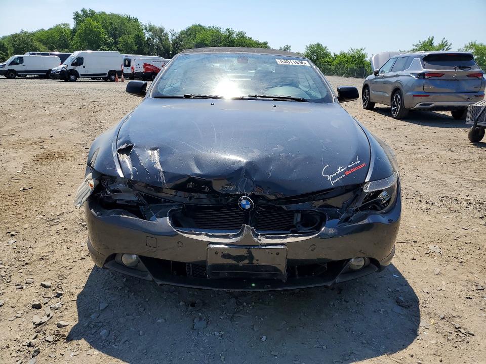54011946 :رقم المزاد ، WBAEK734X5B326243 vin ، 2005 Bmw 645 مزاد بيع