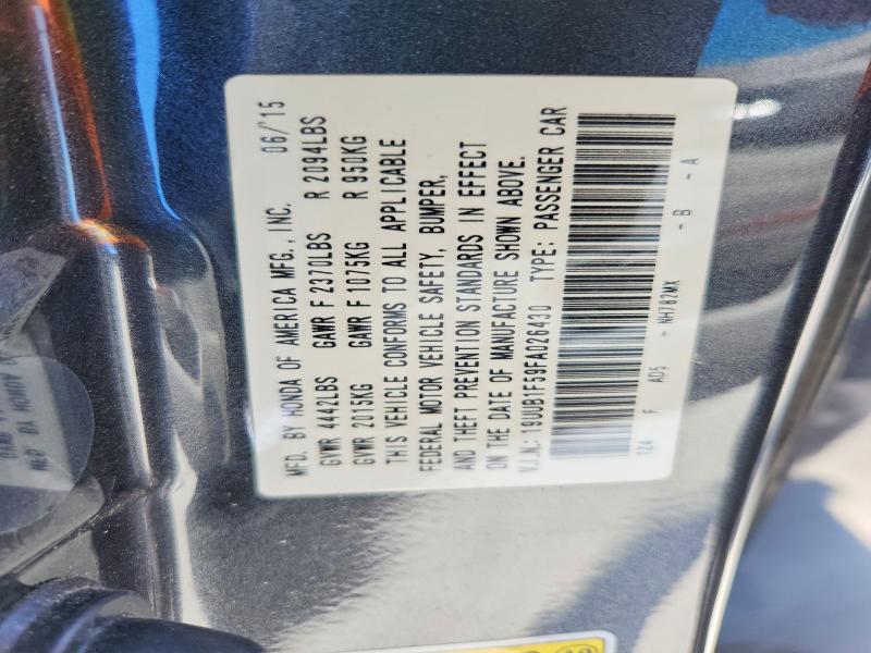 Aukcja sprzedaży 2015 Acura Tlx, vin: 19UUB1F59FA026430, numer aukcji: 52367656