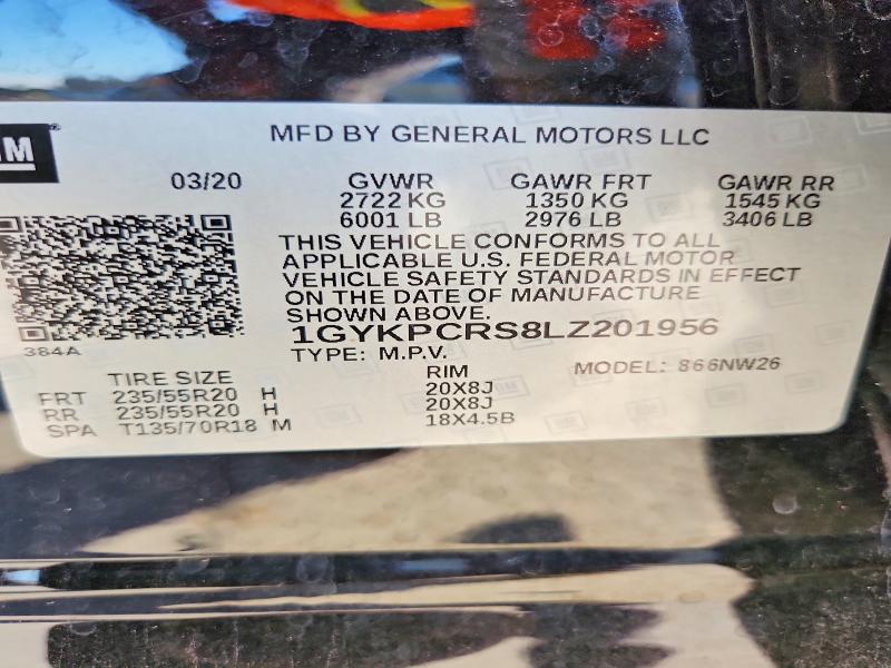 Aukcja sprzedaży 2020 Cadillac Xt6, vin: 1GYKPCRS8LZ201956, numer aukcji: 51637966