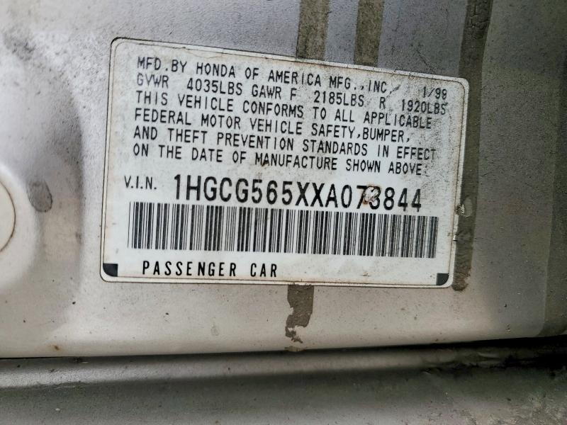 Продаж на аукціоні авто 1999 Honda Accord, vin: 1HGCG565XXA073844, номер лоту: 52940796