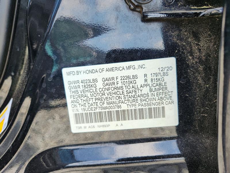 Aukcja sprzedaży 2021 Acura Ilx, vin: 19UDE2F75MA003786, numer aukcji: 52492776