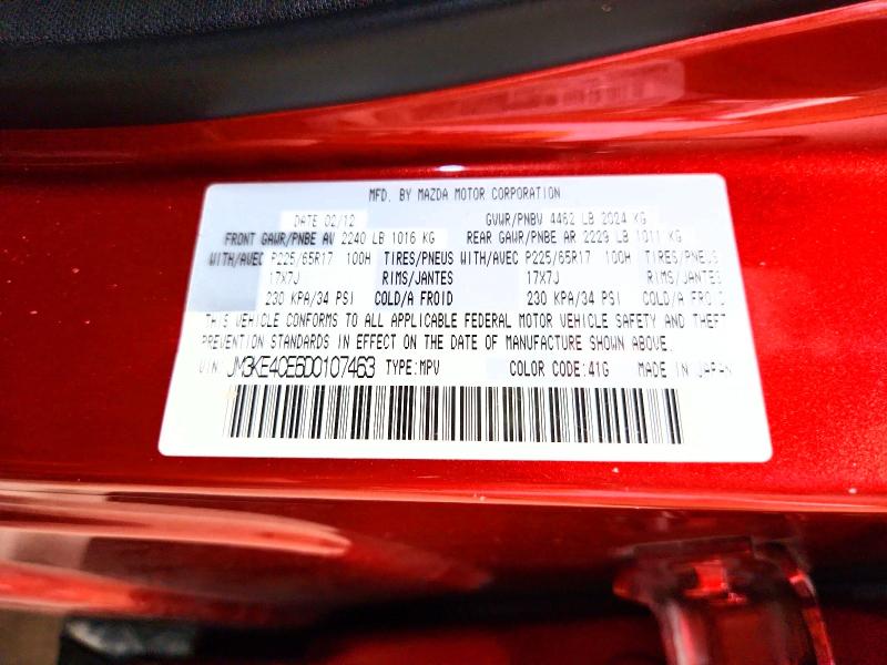 54620986 :رقم المزاد ، JM3KE4CE6D0107463 vin ، 2013 Mazda Cx-5 مزاد بيع