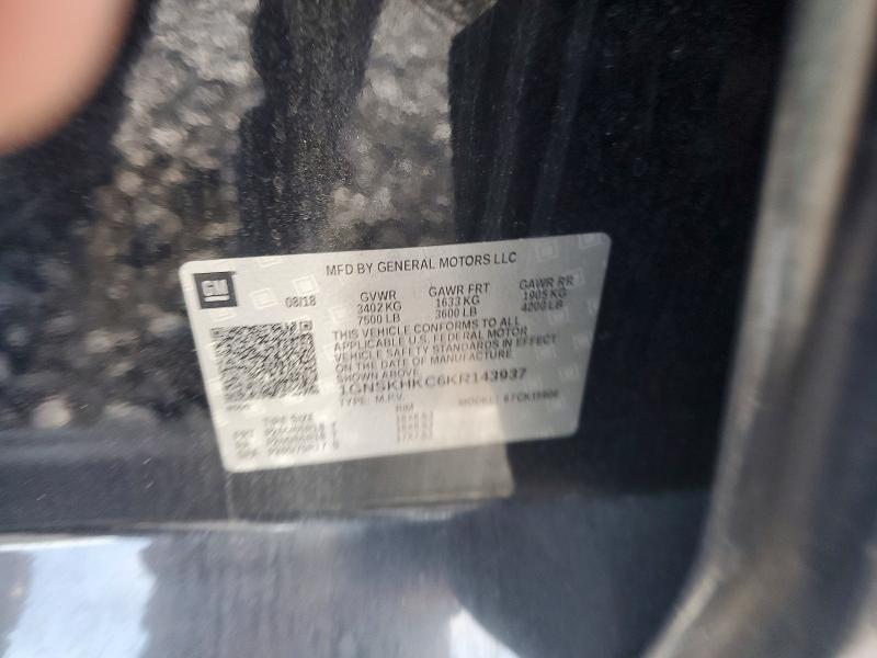 Aukcja sprzedaży 2019 Chevrolet Suburban, vin: 1GNSKHKC6KR143937, numer aukcji: 54200286