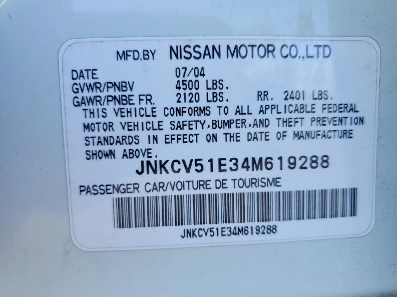 Продажа на аукционе авто 2004 Infiniti G35, vin: JNKCV51E34M619288, номер лота: 52271336