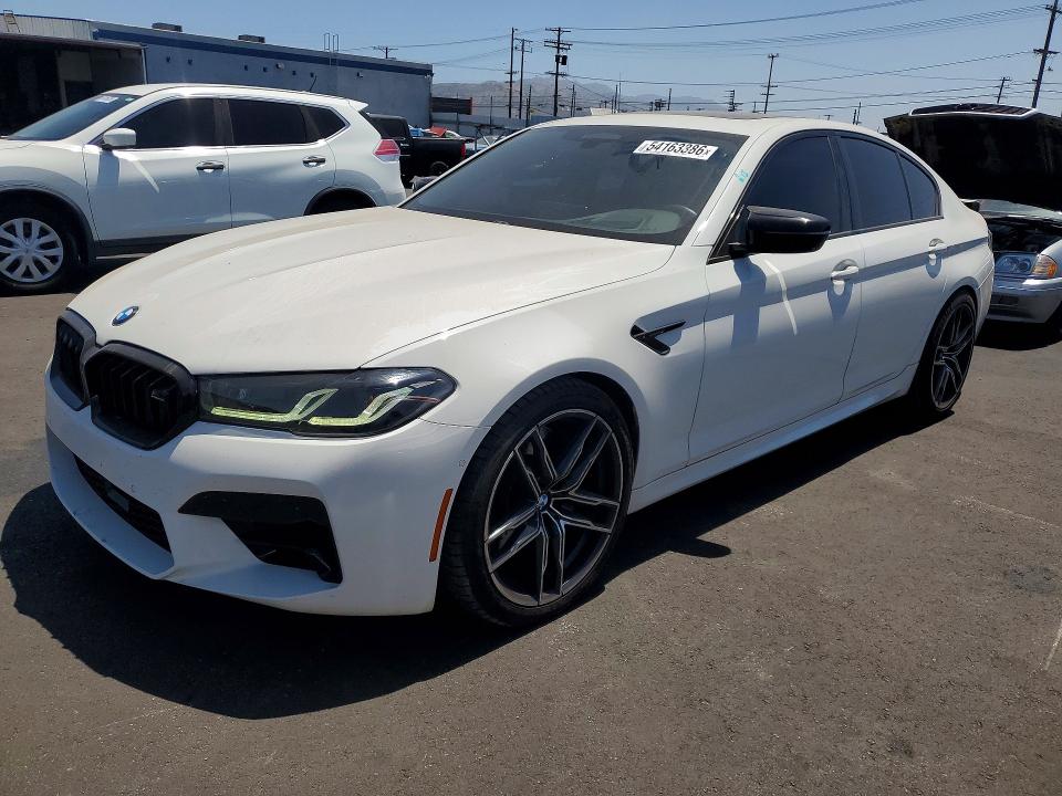 54163386 :رقم المزاد ، WBS83CH00MCF82410 vin ، 2021 Bmw M5 مزاد بيع