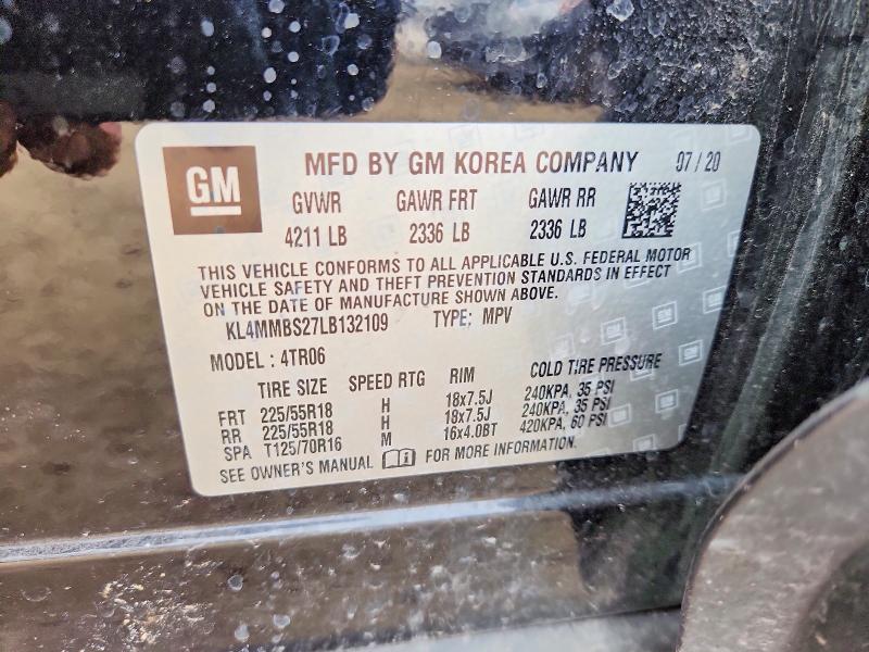 Aukcja sprzedaży 2020 Buick Encore Gx, vin: KL4MMBS27LB132109, numer aukcji: 54109556
