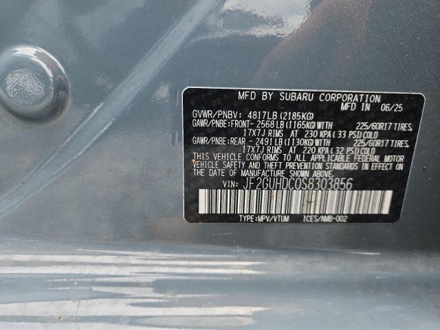55315556 :رقم المزاد ، JF2GUHDC0S8303856 vin ، 2025 Subaru Crosstrek مزاد بيع