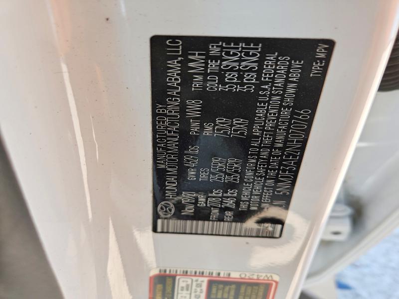 Продажа на аукционе авто 2022 Hyundai Tucson, vin: 5NMJF3AE2NH070766, номер лота: 53805326
