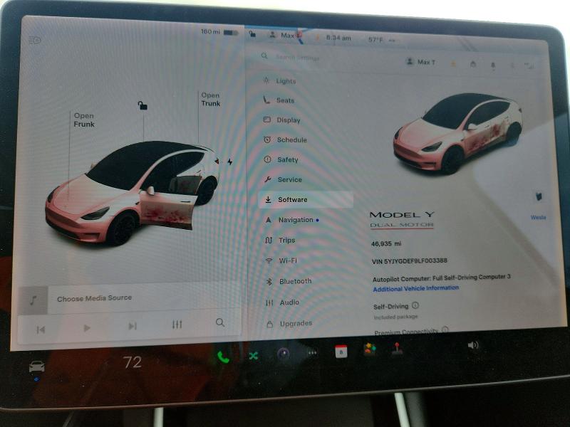 Продажа на аукционе авто 2020 Tesla Model Y, vin: 5YJYGDEF9LF003388, номер лота: 52267736
