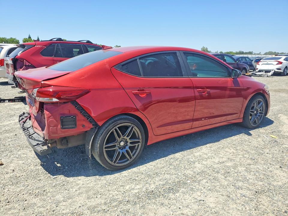 51294596 :رقم المزاد ، KMHD84LF8HU417657 vin ، 2017 Hyundai Elantra مزاد بيع