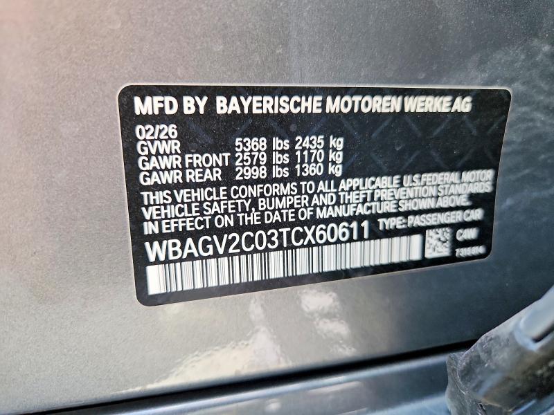 Продажа на аукционе авто 2026 Bmw 840i, vin: WBAGV2C03TCX60611, номер лота: 52589956