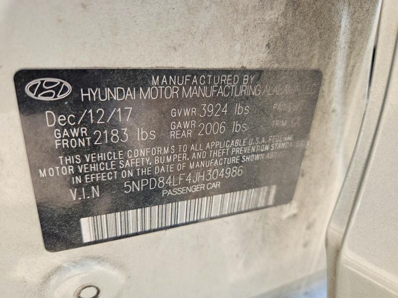 2018 Hyundai Elantra მანქანა იყიდება აუქციონზე, vin: 5NPD84LF4JH304986, აუქციონის ნომერი: 54283816
