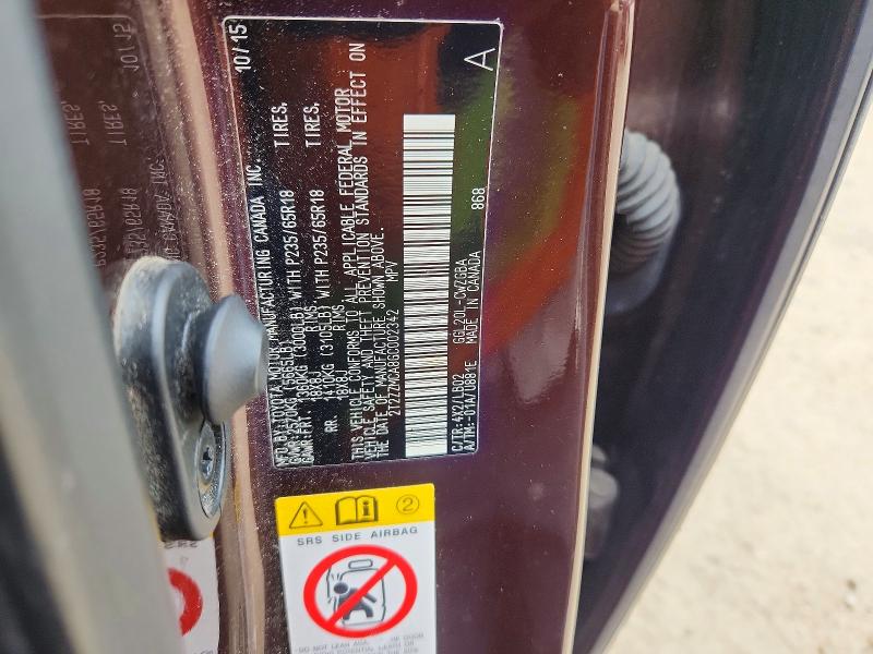 Aukcja sprzedaży 2016 Lexus Rx, vin: 2T2ZZMCA8GC002342, numer aukcji: 51151656