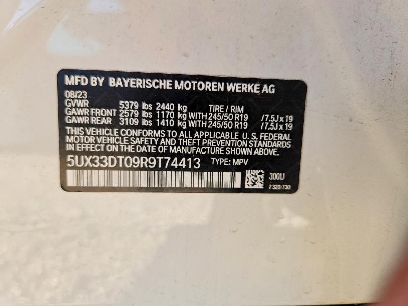 Aukcja sprzedaży 2024 Bmw X4, vin: 5UX33DT09R9T74413, numer aukcji: 52826376